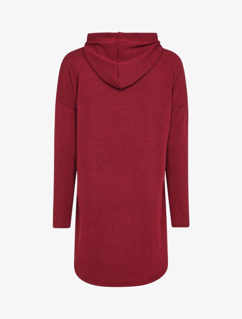 Robe pull à capuche - Bordeaux - 2