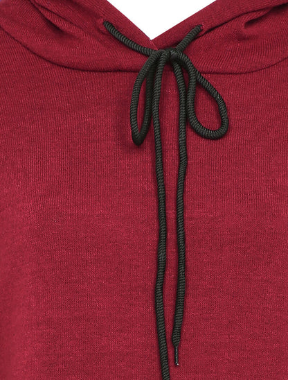 Robe pull à capuche - Bordeaux - 3