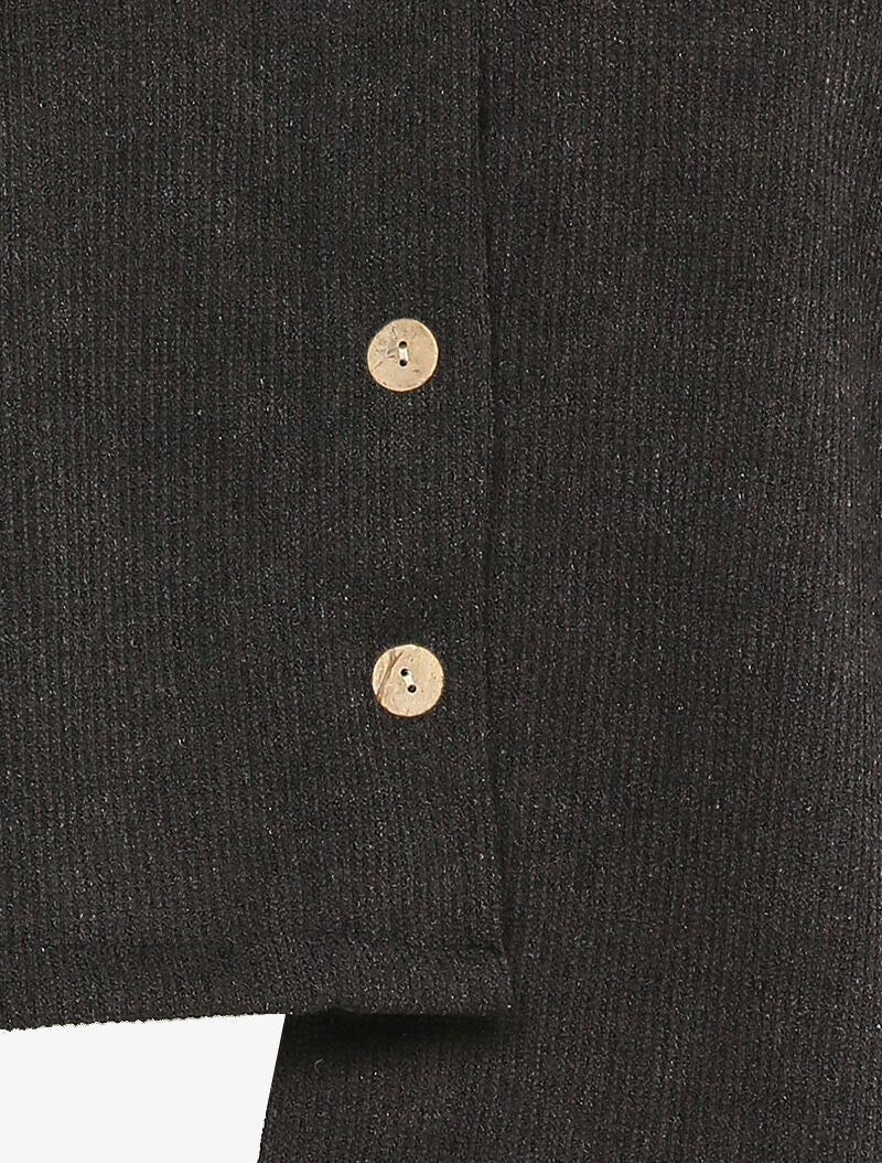 Cardigan à bords asymétriques - Noir - 3