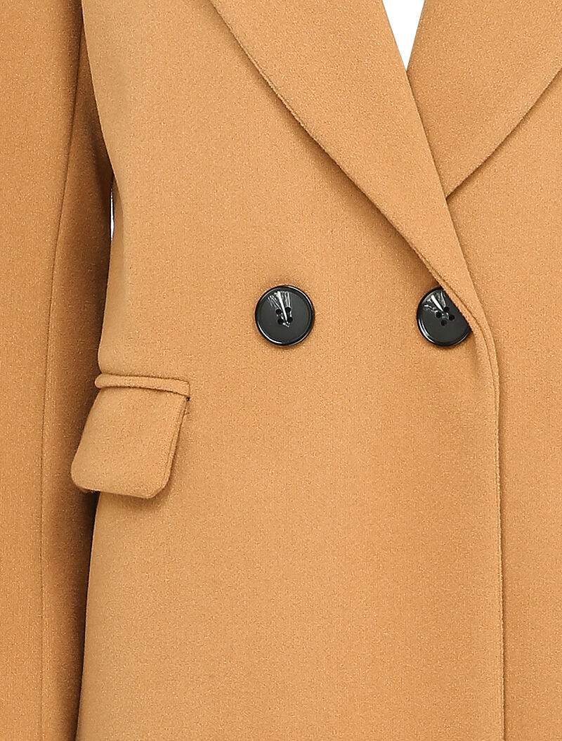 Manteau long classique oversize - Camel - 3