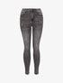 Jean skinny délavé et griffé - Gris - 4