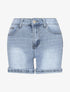 Short en jean droit taille standard - Bleu - 5