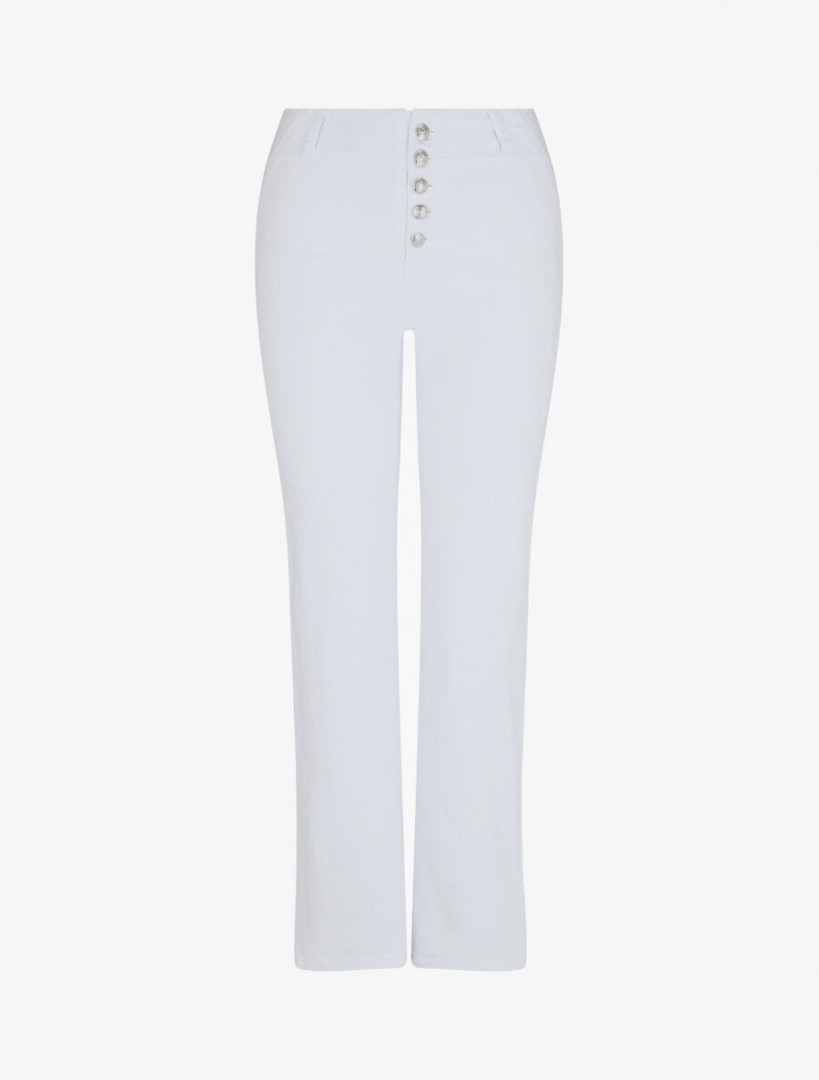 Jean basique coupe droite - Blanc - 1