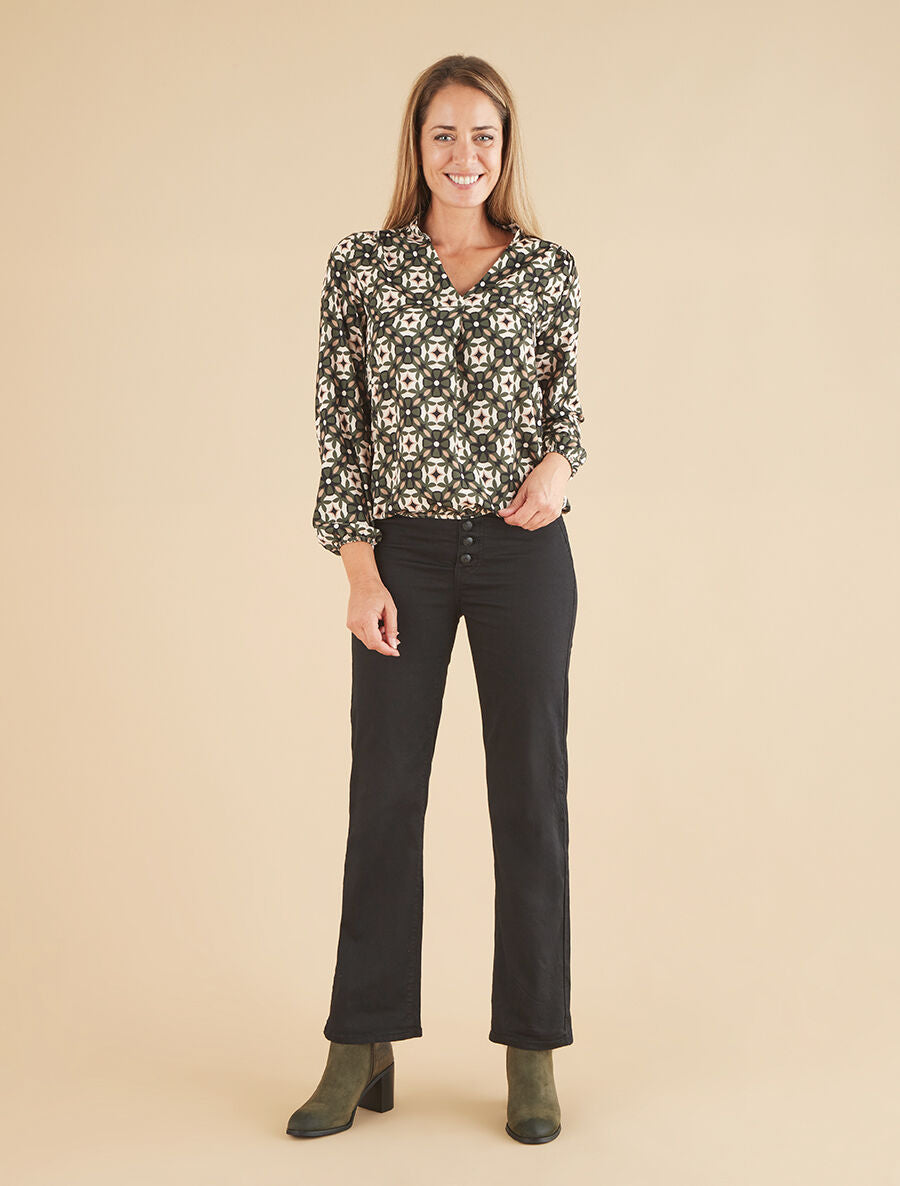 Jean basique coupe droite - Noir - 4