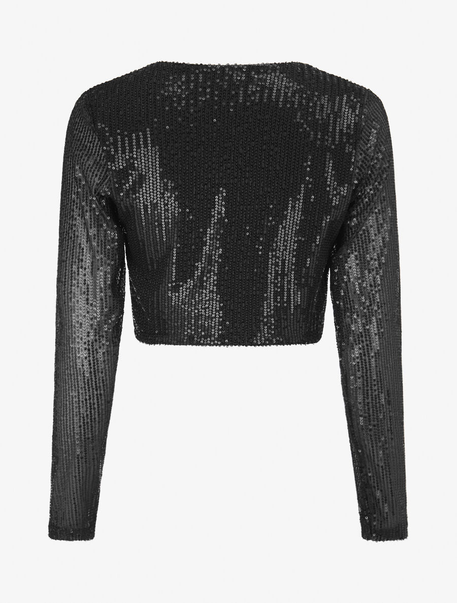 Boléro en sequins - Noir - 2