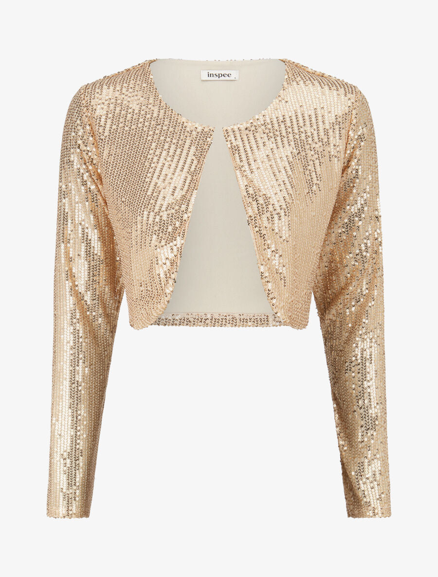 Boléro en sequins - Or - 1