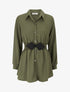 Chemise à taille élastiquée - Kaki - 1