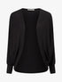 Gilet uni à manches dolman - Noir - 5