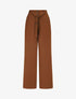Pantalon ceinturé à taille élastiquée - Camel - 5