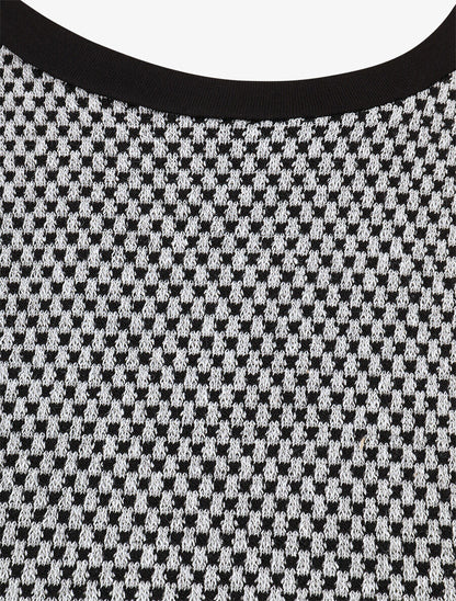 Pull fin à boutons décoratifs aux manches - Noir - 3