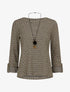 Pull à rayures irisées - Noir - 1