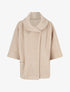 Manteau mi-long duveteux - Beige - 4
