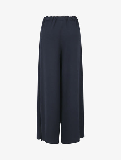 Pantalon fluide à double pans - Marine - 2