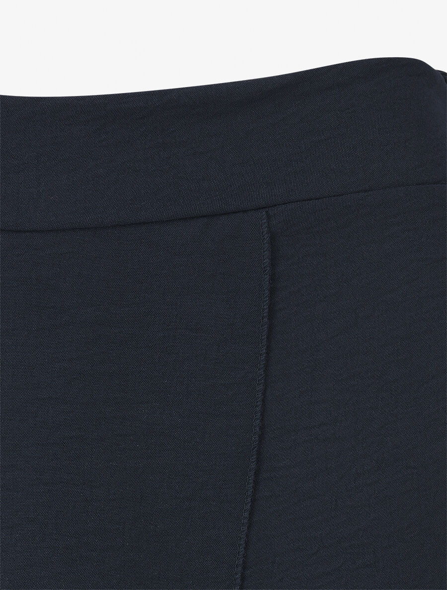 Pantalon fluide à double pans - Marine - 3