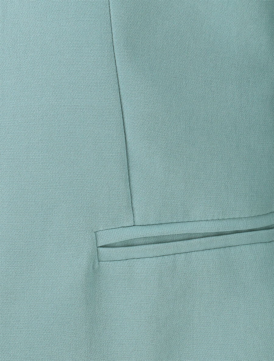 Veste droite à épaulettes - Vert d&