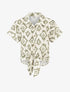 Chemise manches courtes imprimé graphique - Kaki - 4