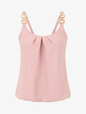 Top droit bretelles fantaisies - Rose - 1