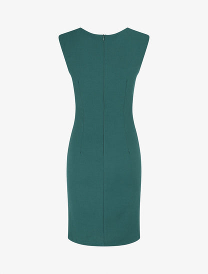 Robe moulante à buste dentelle - Vert - 2