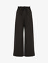 Pantalon droit taille haute élastiquée - Noir - 1