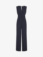 Combinaison fluide à col V - Marine - 4