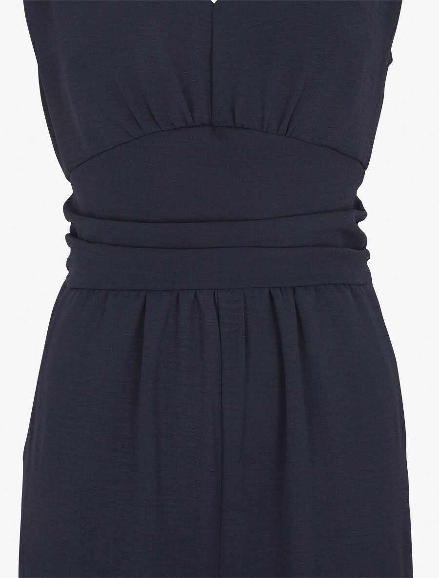 Combinaison fluide à col V - Marine - 3