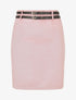 Jupe mi-longue en suédine à double passants - Rose - 4
