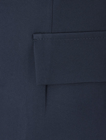 Blazer uni à 1 bouton - Marine - 3
