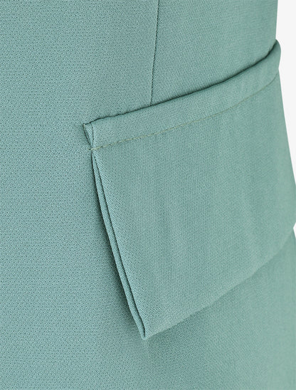 Blazer uni à 1 bouton - Vert d&