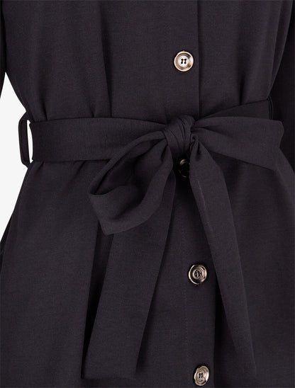 Chemise classique et ceinturée - Marine - 3