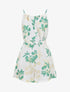 Combishort fleuri à noeud - Vert - 1