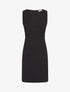 Robe moulante à bande tressée pailletée - Noir - 1