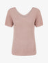 Top manches courtes en maille irisée - Rose - 1