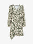 Robe portefeuille imprimé fantaisie - Kaki - 1