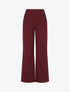 Pantalon à pont droit imprimé chevron - Bordeaux - 1
