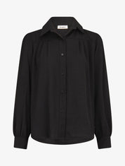 Chemise ample classique - Noir - 4