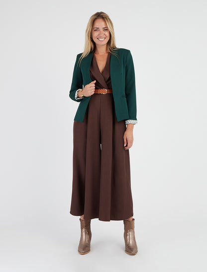Veste droite à épaulettes - Vert sapin - 8