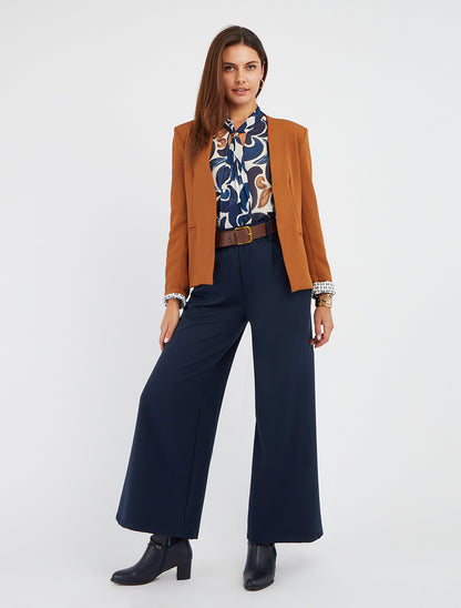 Veste droite à épaulettes - Camel - 8