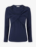 Pull uni croisé trompe l&