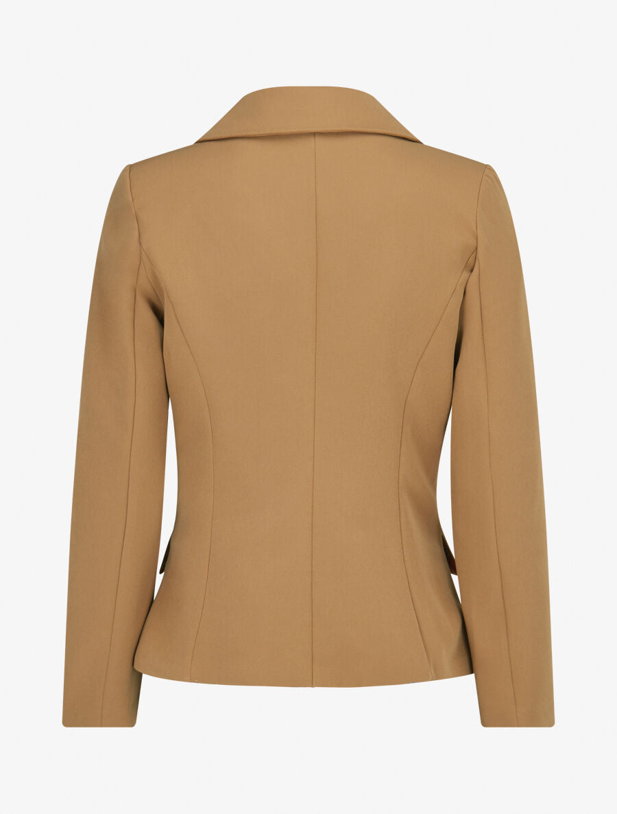 Veste cintrée à zip - Beige foncé - 2
