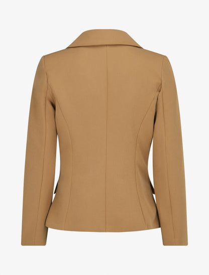Veste cintrée à zip - Beige foncé - 2