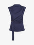 Top droit sans manches à boucle - Marine - 1