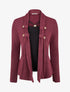 Pull effet gilet en superposition irisé - Prune - 1