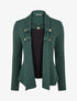 Pull effet gilet en superposition irisé - Vert foncé - 1