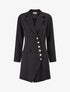 Veste longue à plis - Noir - 1