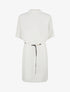 Robe pull droite à manches courtes - Blanc - 1