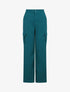 Pantalon droit à poches - Bleu canard - 1