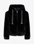 Blouson ample en fourrure synthétique - Noir - 1