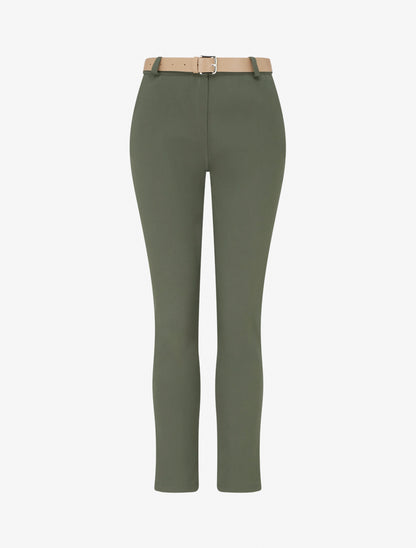 Pantalon droit uni - Kaki - 1