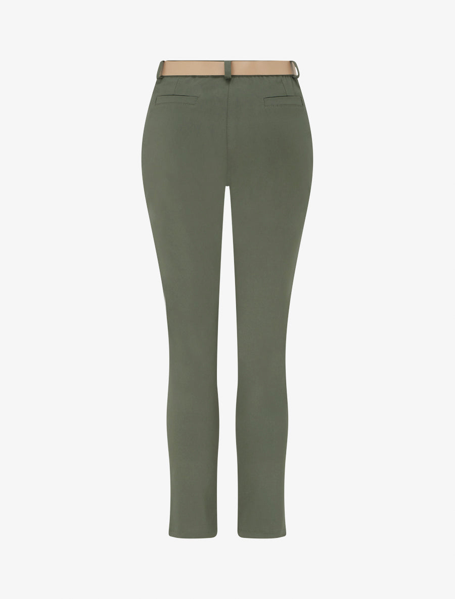 Pantalon droit uni - Kaki - 2