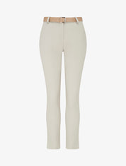 Pantalon droit uni - Beige - 1